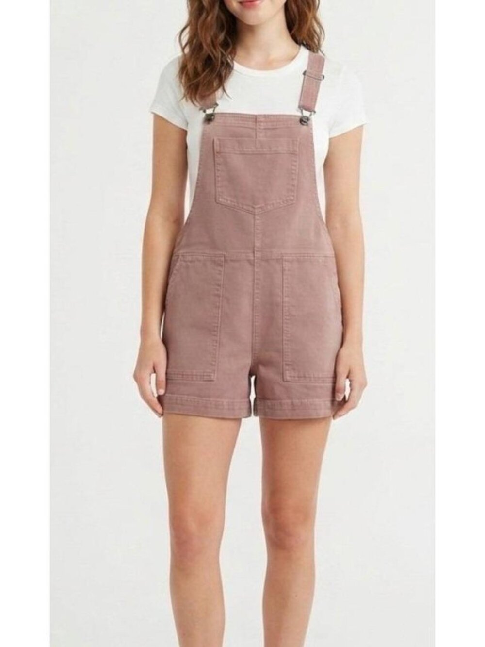 Aerie Denim Shortalls - Mauve